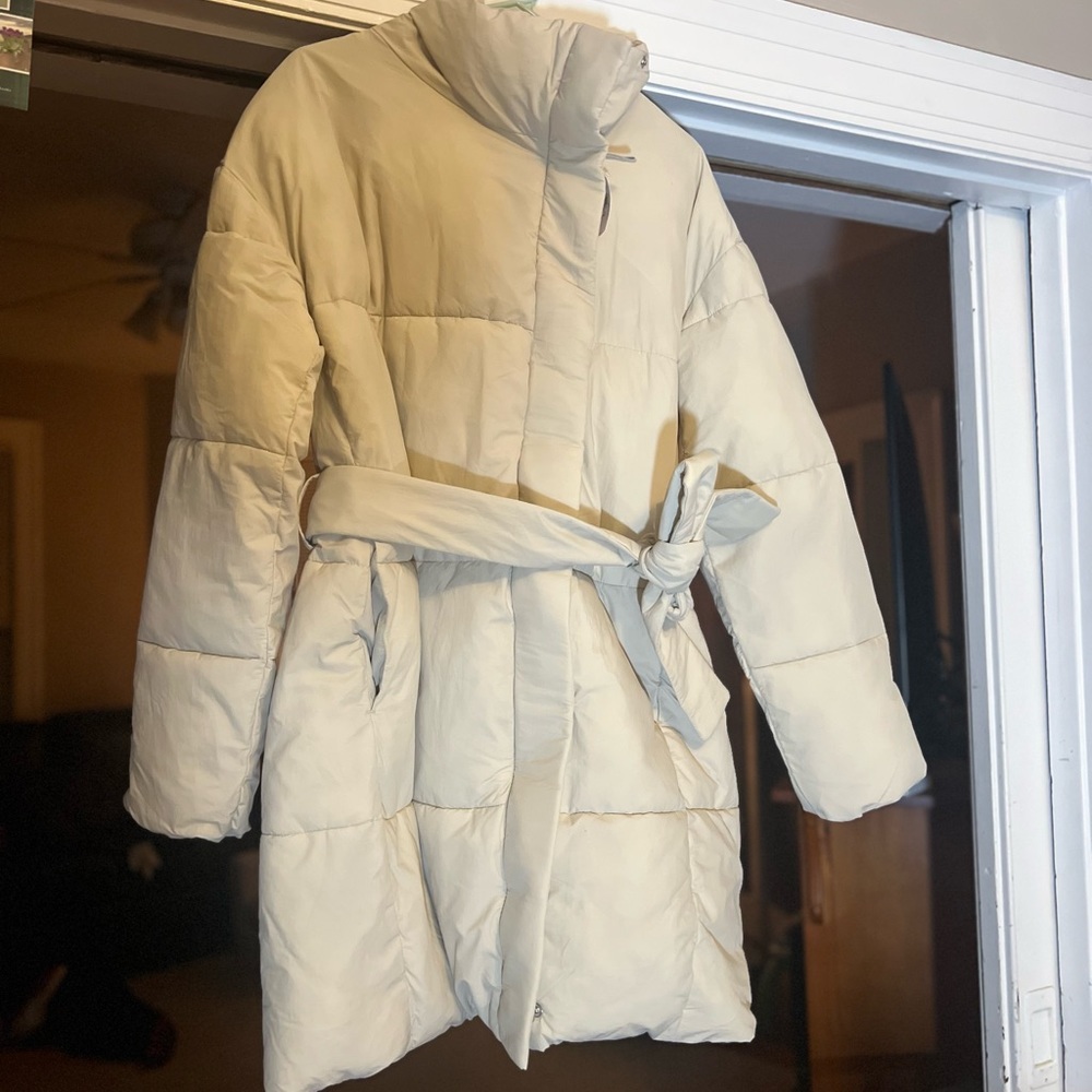 Gap Duvet Wrap Moonstone Beige Coat